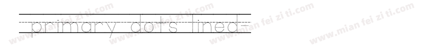 GK primary dots lined字体转换